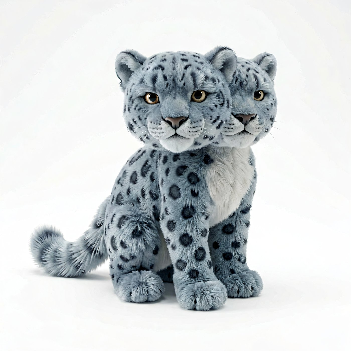 AI Snow Leopard Stealth — AI Companion Plush by niokyar