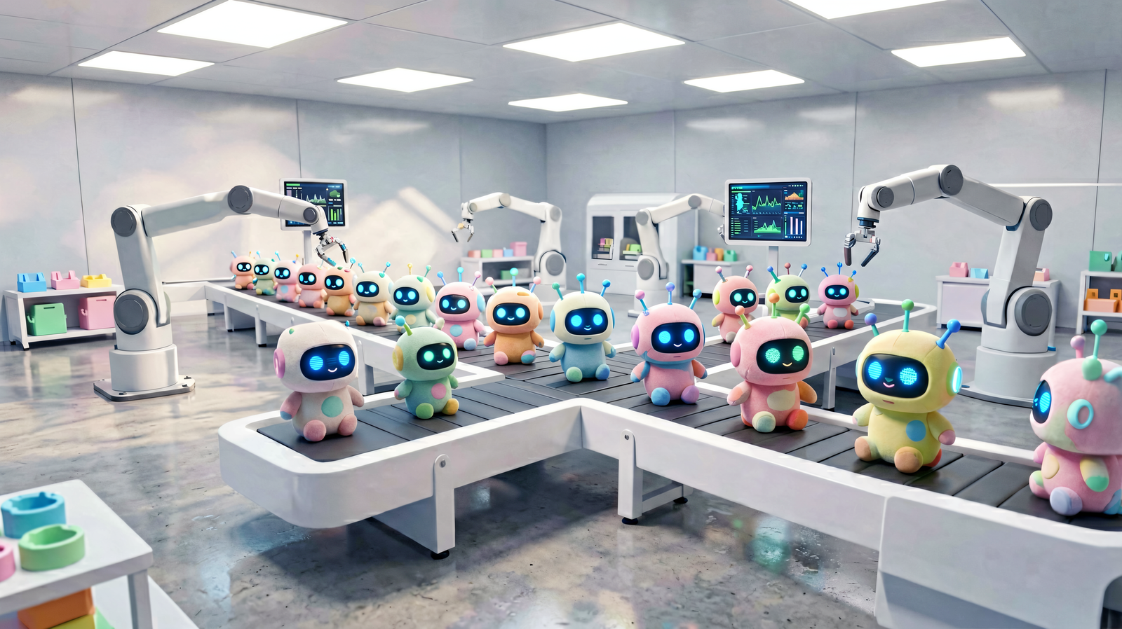 AI plush toy smart production line