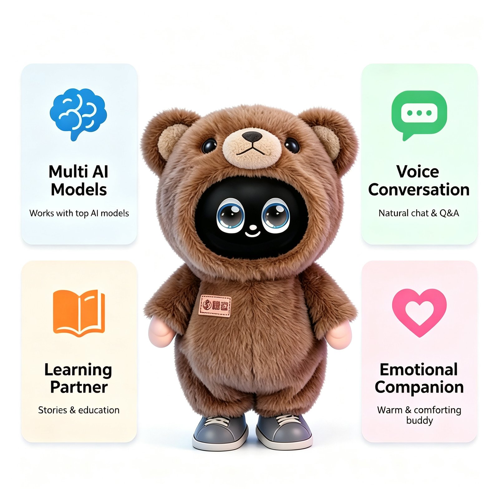AI Bear Companion Robot — Interactive AI Plush by niokyar