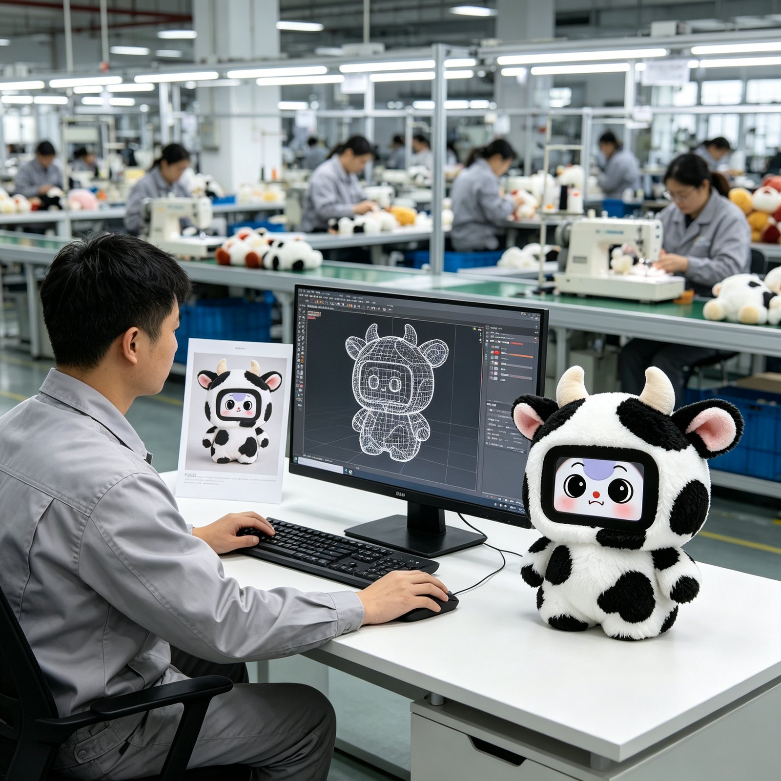 AI Cow Plush Toy — Interactive AI Plush by niokyar