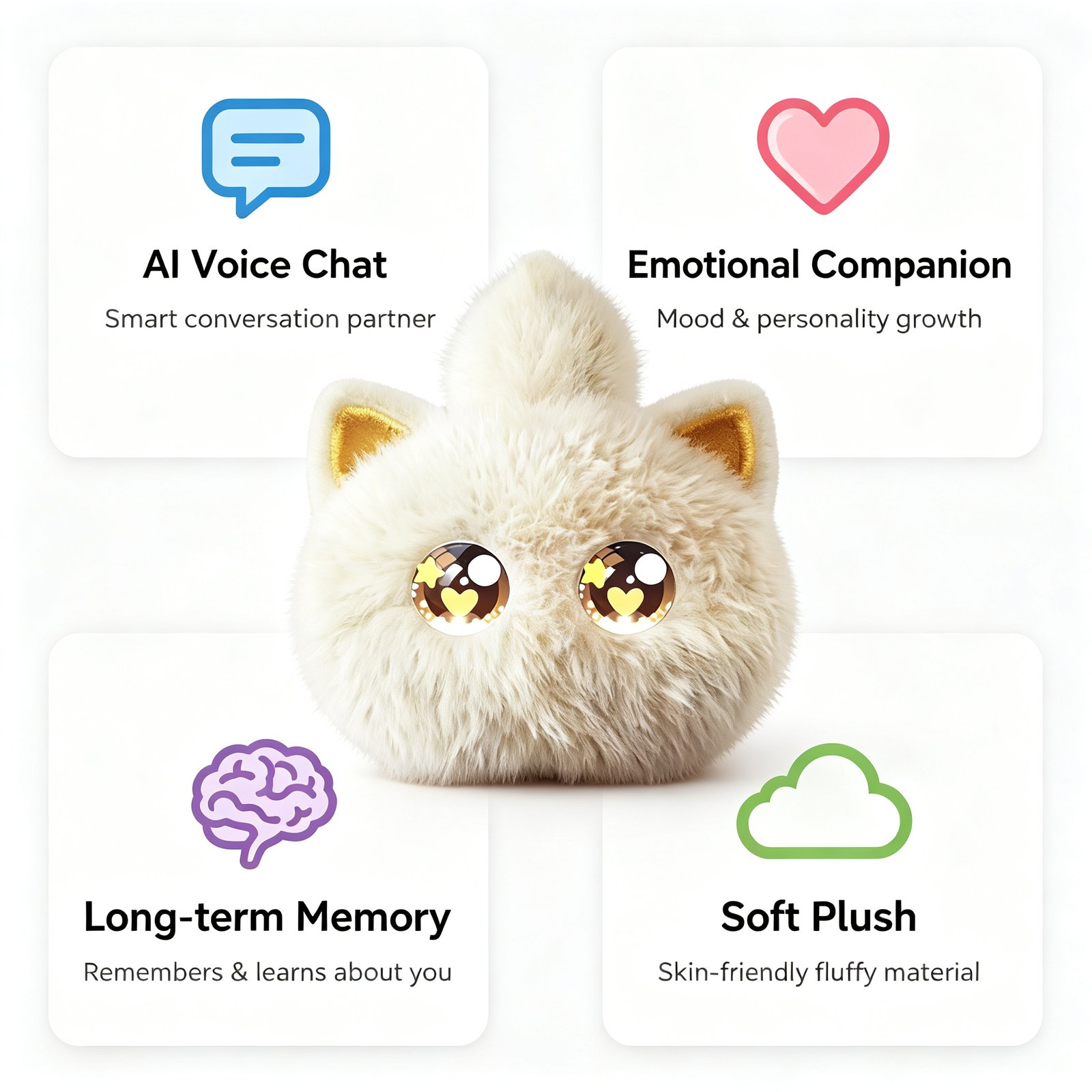 AI Electronic Pet Plush Toy — Interactive AI Plush by niokyar