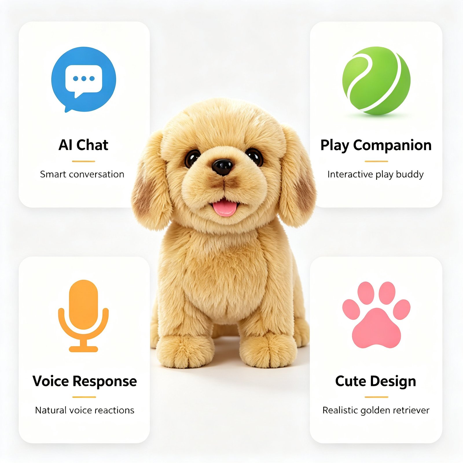 AI Golden Retriever Robot Dog — AI Robot Pet Companion by niokyar