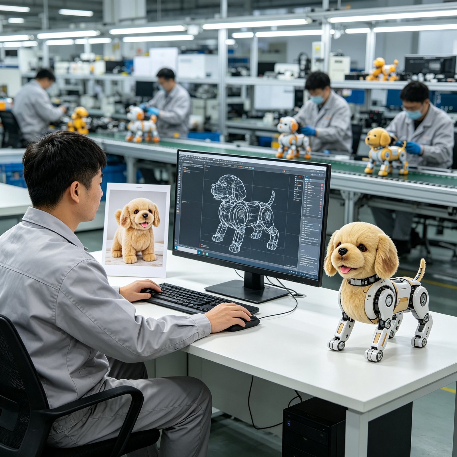 AI Golden Retriever Robot Dog — AI Robot Pet Companion by niokyar