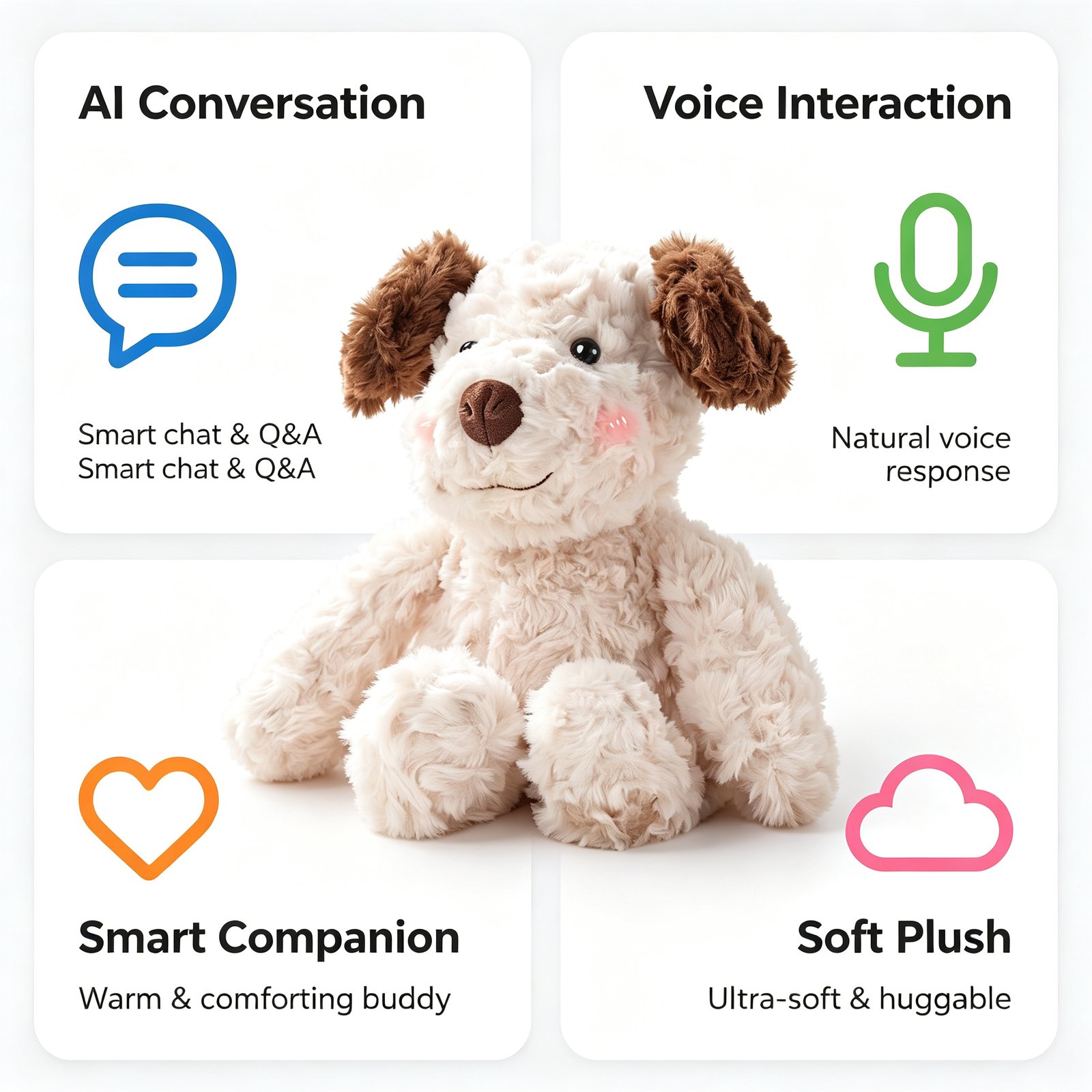 AI Plush Dog Companion Toy — Interactive AI Plush Companion by niokyar