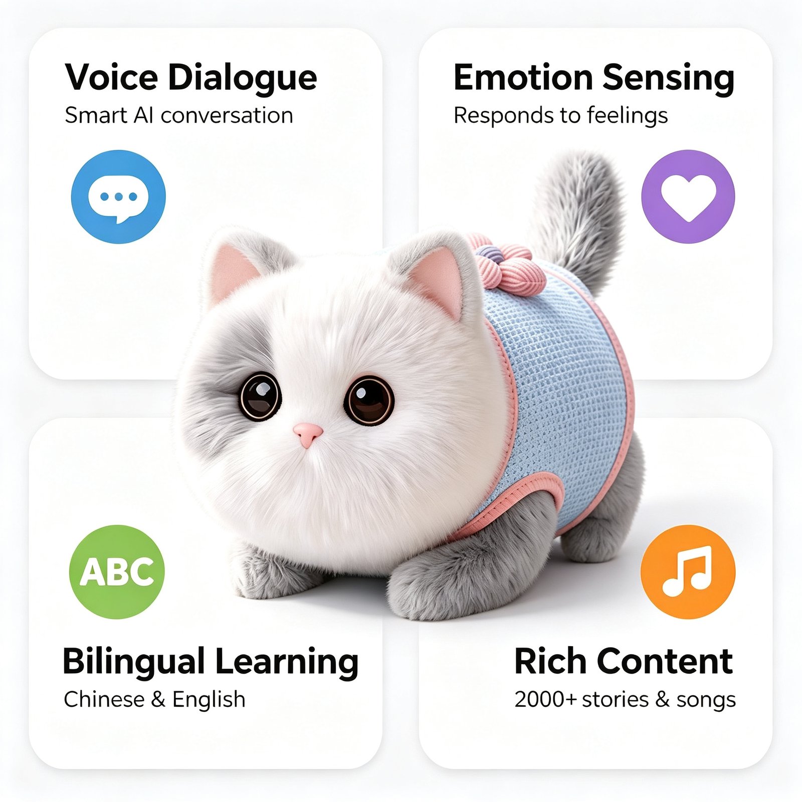 AI Star Cat Plush Toy — Interactive AI Plush Companion by niokyar