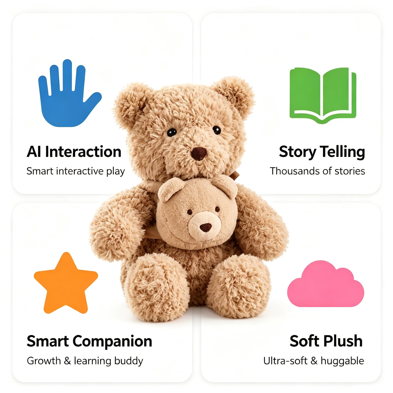 AI Teddy Bear Plush Toy — Interactive AI Plush Companion by niokyar