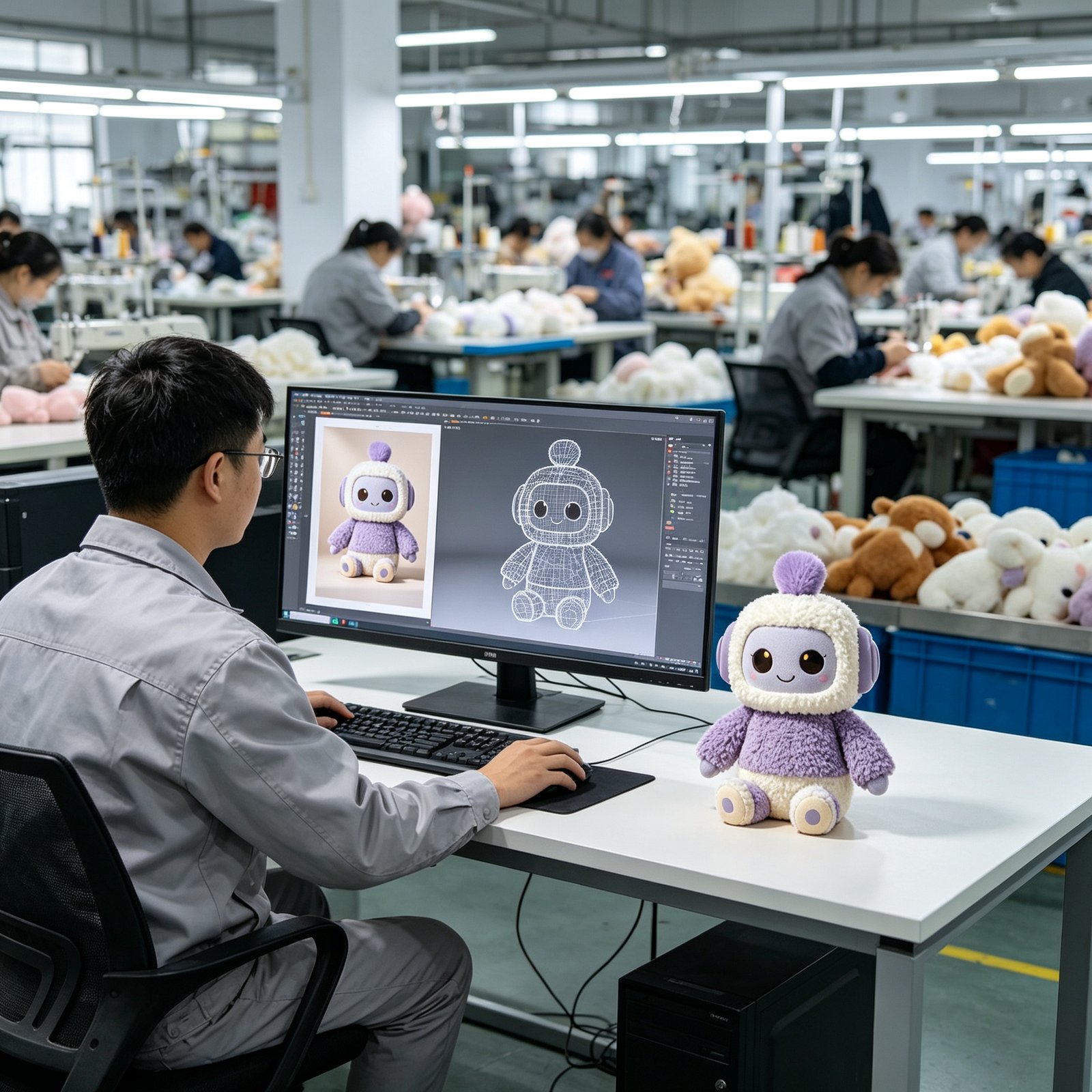 Cute AI Robot Plush Doll — Interactive AI Plush by niokyar