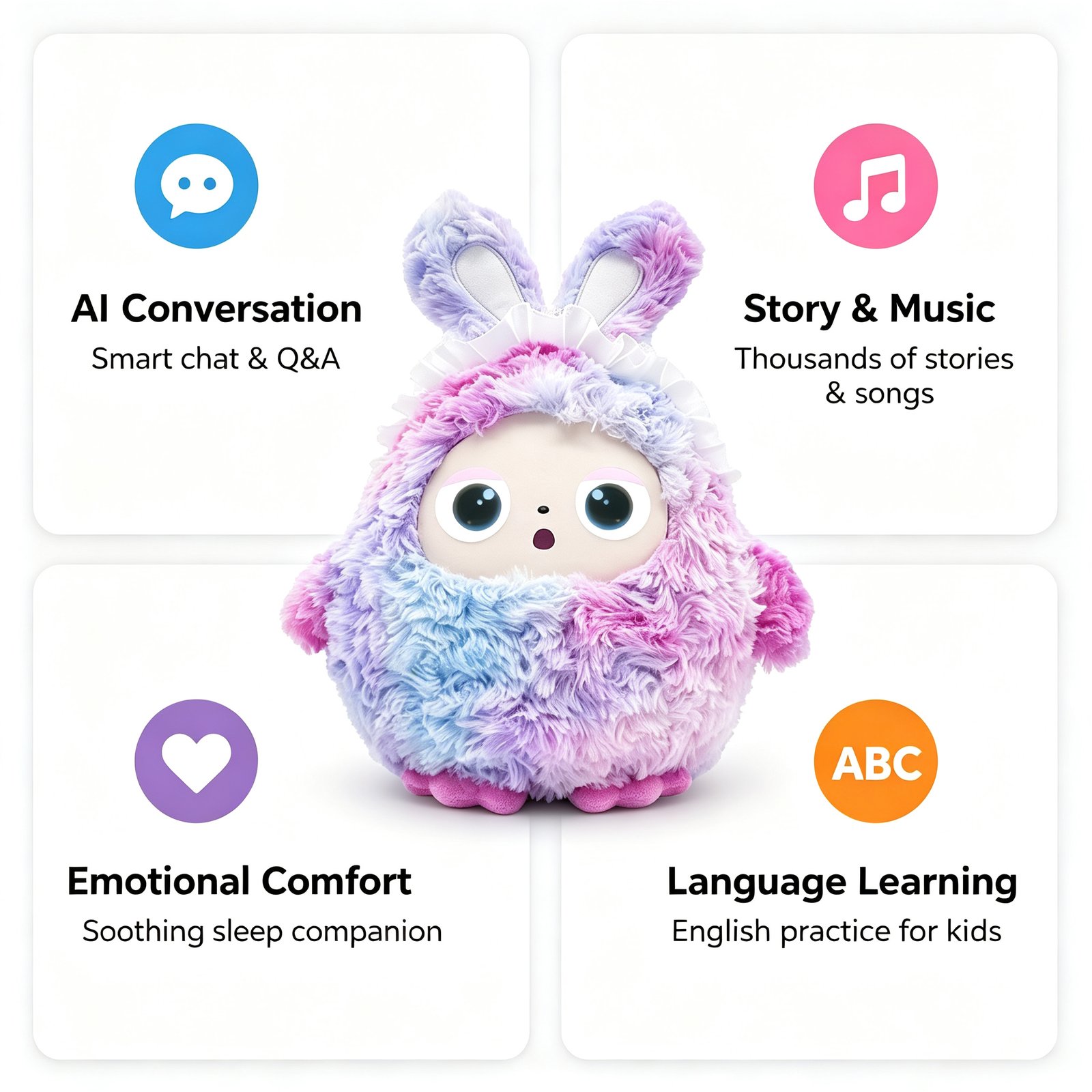Premium AI Bunny Plush Toy — Interactive AI Plush by niokyar