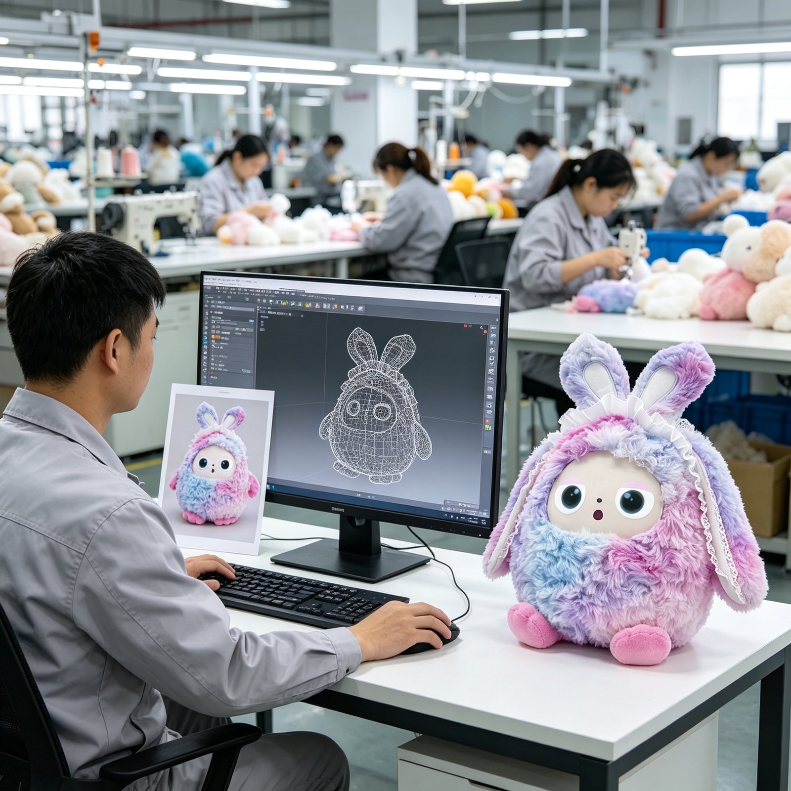 Premium AI Bunny Plush Toy — Interactive AI Plush by niokyar