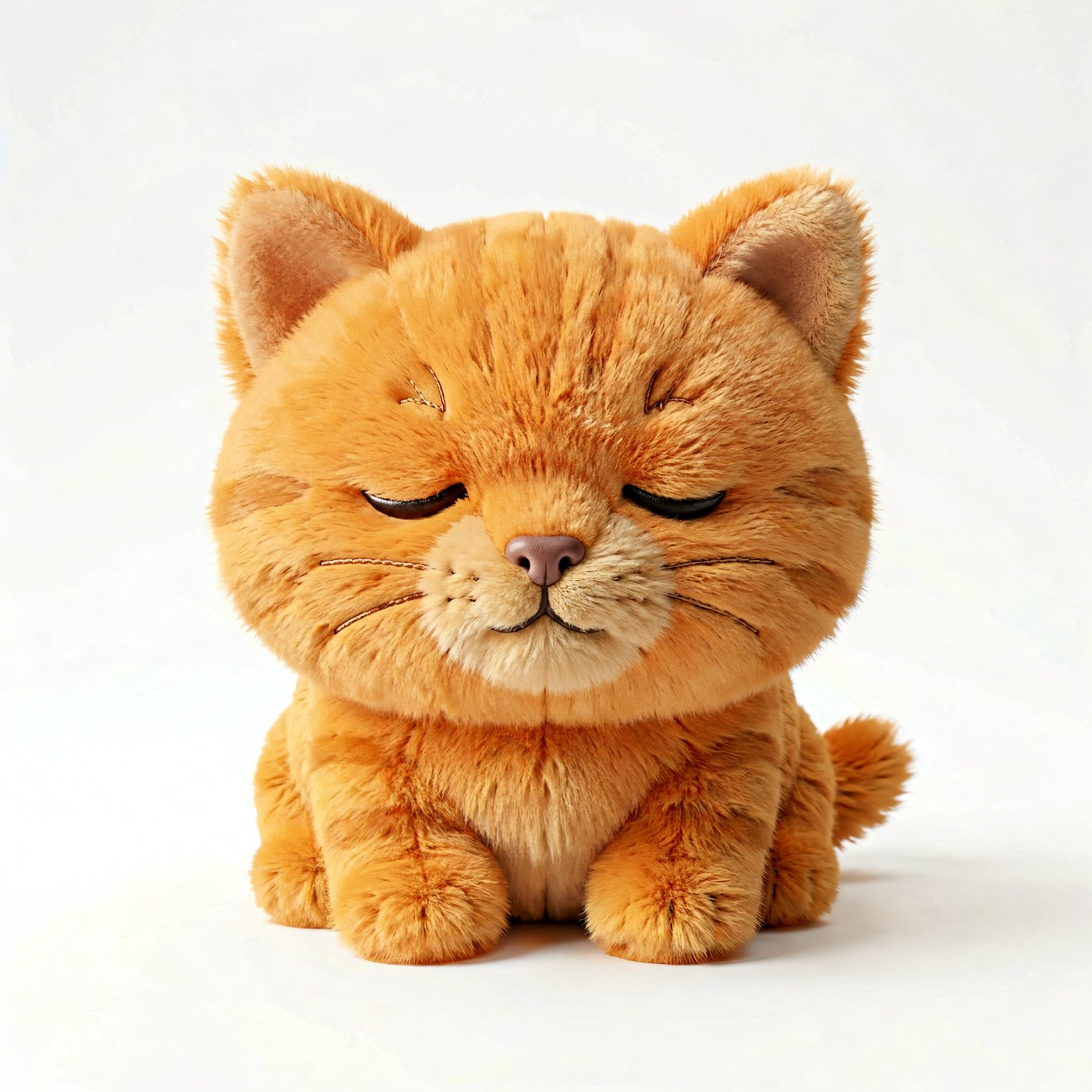 Talking AI Plush Kitten — orange tabby AI companion plush toy