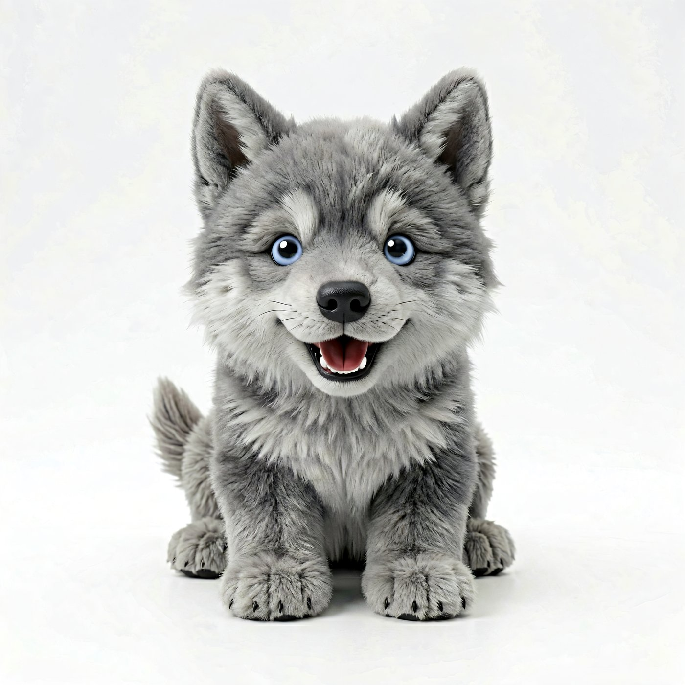 Talking AI Wolf Pup Howler — AI Companion Plush by niokyar